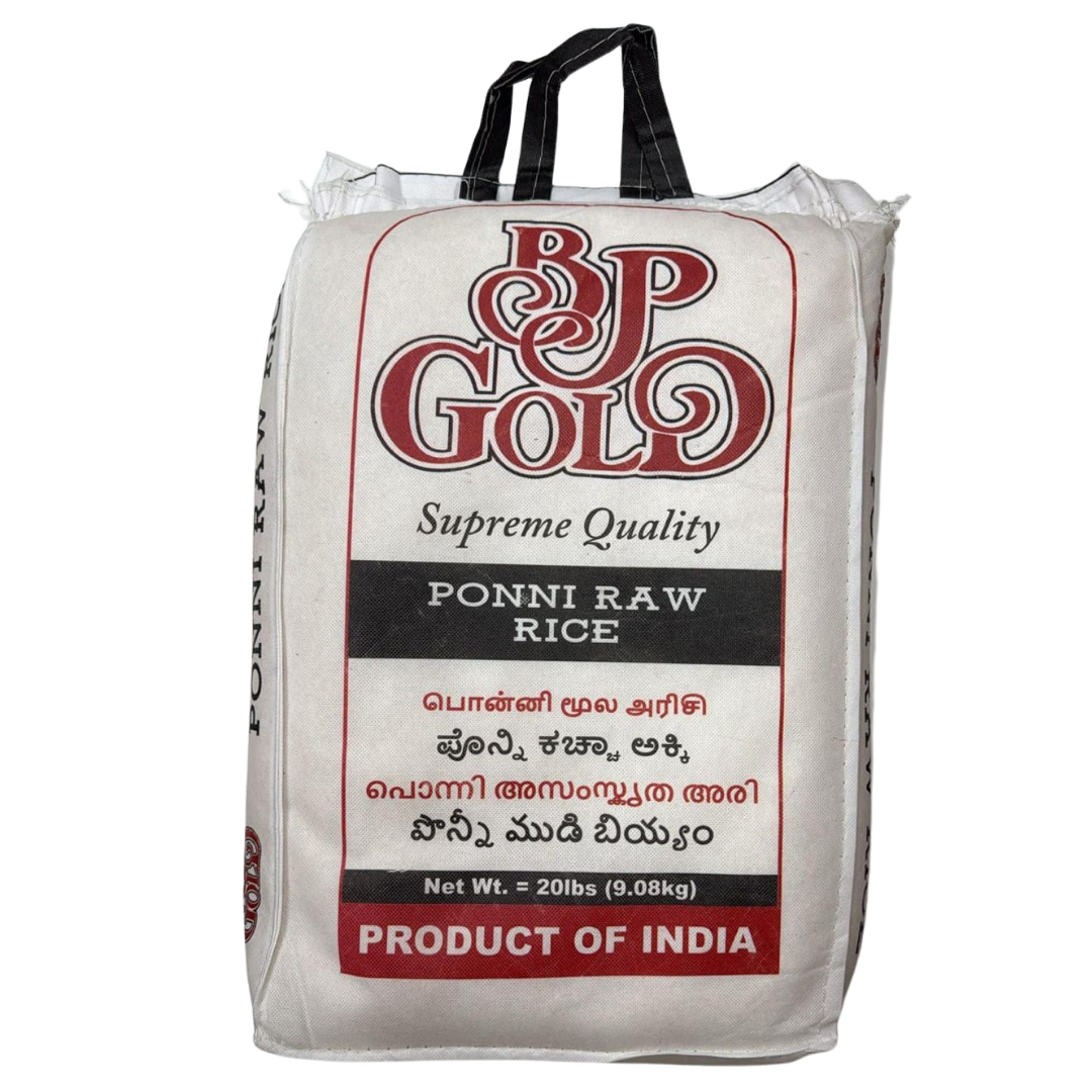 BP Gold Ponni Raw Rice 20LB