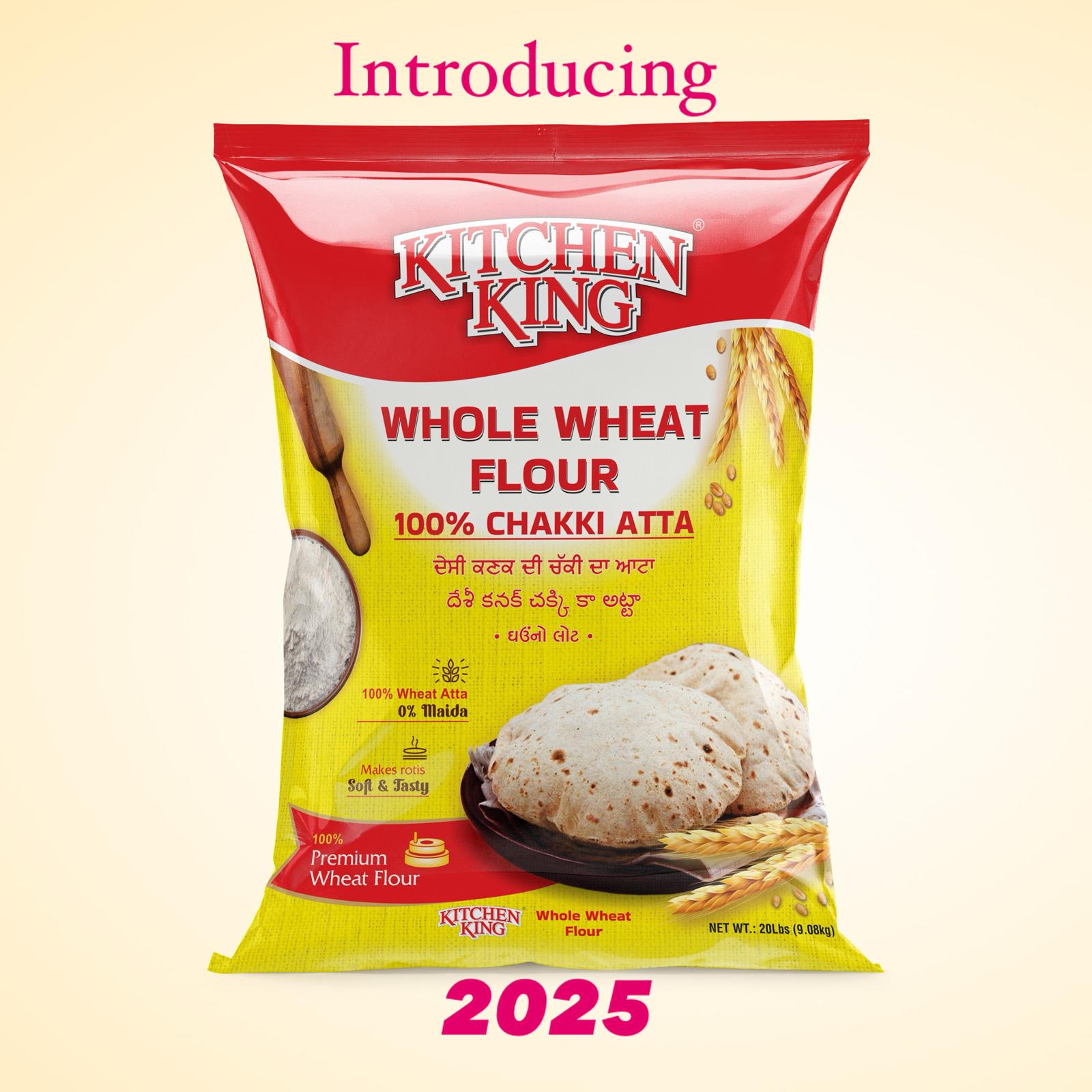 Kitchen King Whole Wheat Atta (20LB)