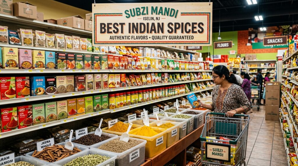 Fresh authentic Indian spices available at Subzi Mandi in Iselin NJ