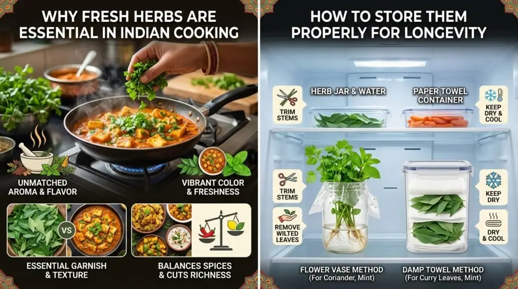 Current image: Why Fresh Herbs Are Essential in Indian Cooking and How to Store Them Properly