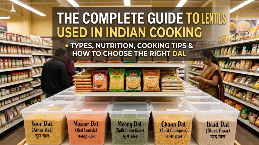 The Complete Guide to Lentils Used in Indian Cooking: Types, Nutrition, Cooking Tips & How to Choose the Right Dal
